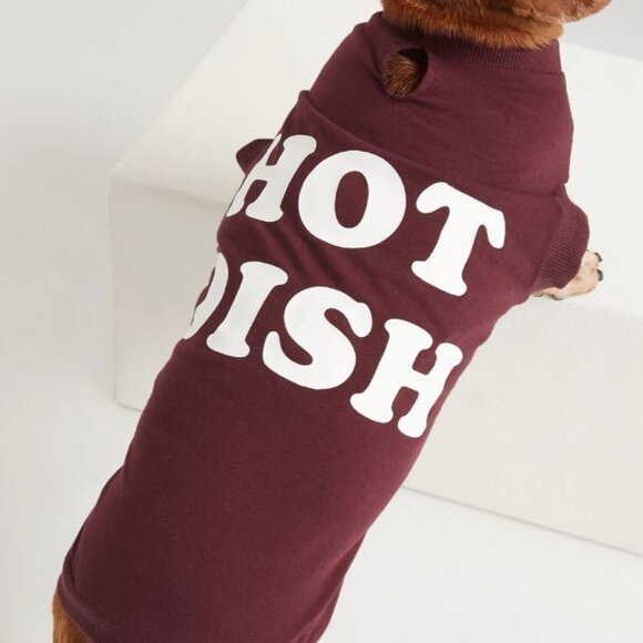 🎉🎉Host Pick🎉🎉Jersey-Knit T-Shirt for Pets - "Hot Dish" - Picture 1 of 2